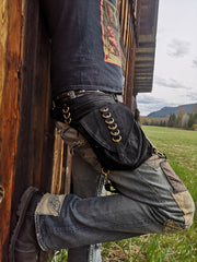 Six-Link Denim Leg Belt